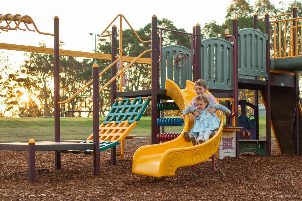 Family reunion accommodation venue with playground for kids in Sydney
